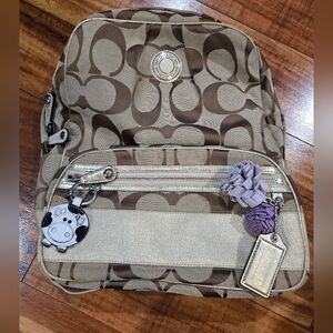 Coach POPPY Backpack Y2K VINTAGE No Cow Charm